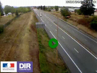 Webcam à Mably, à proximité de Roanne en direction de Moulins sur la N7