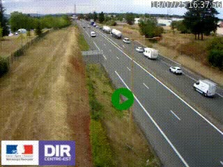 <h2>Webcam à Mably, à proximité de Roanne en direction de Moulins sur la N7</h2>