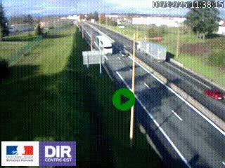 <h2>Webcam à Mably, à proximité de Roanne en direction de Moulins sur la N7</h2>