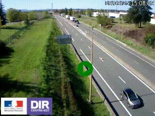 <h2>Webcam à Mably, à proximité de Roanne en direction de Moulins sur la N7</h2>