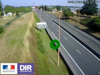 <h2>Webcam à Mably, à proximité de Roanne en direction de Moulins sur la N7</h2>