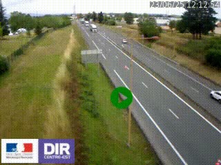 <h2>Webcam à Mably, à proximité de Roanne en direction de Moulins sur la N7</h2>