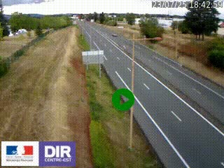 <h2>Webcam à Mably, à proximité de Roanne en direction de Moulins sur la N7</h2>