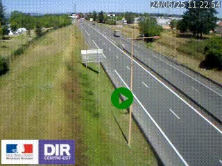 <h2>Webcam à Mably, à proximité de Roanne en direction de Moulins sur la N7</h2>