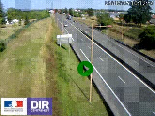 <h2>Webcam à Mably, à proximité de Roanne en direction de Moulins sur la N7</h2>
