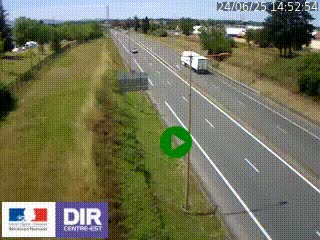 <h2>Webcam à Mably, à proximité de Roanne en direction de Moulins sur la N7</h2>