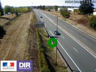 <h2>Webcam à Mably, à proximité de Roanne en direction de Moulins sur la N7</h2>