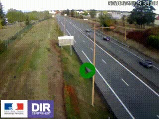 <h2>Webcam à Mably, à proximité de Roanne en direction de Moulins sur la N7</h2>
