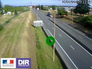 <h2>Webcam à Mably, à proximité de Roanne en direction de Moulins sur la N7</h2>