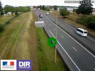 <h2>Webcam à Mably, à proximité de Roanne en direction de Moulins sur la N7</h2>