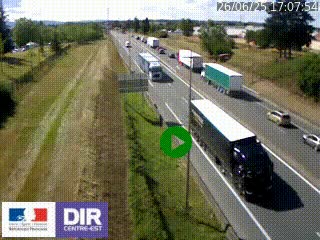 <h2>Webcam à Mably, à proximité de Roanne en direction de Moulins sur la N7</h2>