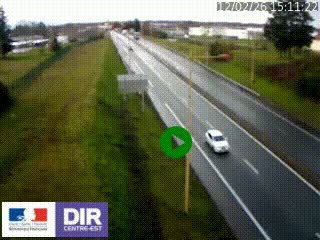 Webcam à Mably, à proximité de Roanne en direction de Moulins sur la N7
