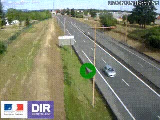 <h2>Webcam à Mably, à proximité de Roanne en direction de Moulins sur la N7</h2>