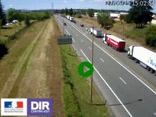 <h2>Webcam à Mably, à proximité de Roanne en direction de Moulins sur la N7</h2>