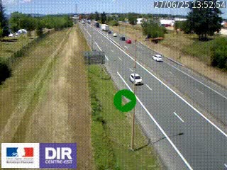 <h2>Webcam à Mably, à proximité de Roanne en direction de Moulins sur la N7</h2>