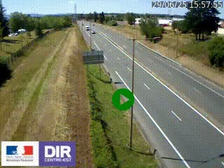 <h2>Webcam à Mably, à proximité de Roanne en direction de Moulins sur la N7</h2>
