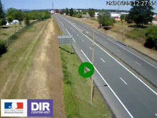 <h2>Webcam à Mably, à proximité de Roanne en direction de Moulins sur la N7</h2>