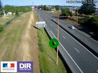 <h2>Webcam à Mably, à proximité de Roanne en direction de Moulins sur la N7</h2>