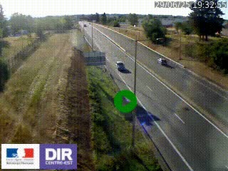<h2>Webcam à Mably, à proximité de Roanne en direction de Moulins sur la N7</h2>