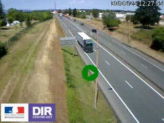 <h2>Webcam à Mably, à proximité de Roanne en direction de Moulins sur la N7</h2>