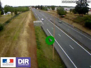 <h2>Webcam à Mably, à proximité de Roanne en direction de Moulins sur la N7</h2>