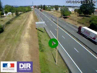 <h2>Webcam à Mably, à proximité de Roanne en direction de Moulins sur la N7</h2>