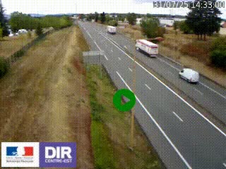 <h2>Webcam à Mably, à proximité de Roanne en direction de Moulins sur la N7</h2>