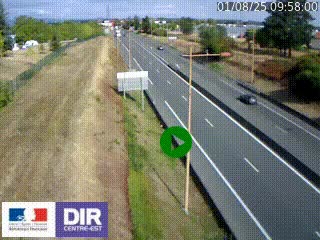 <h2>Webcam à Mably, à proximité de Roanne en direction de Moulins sur la N7</h2>