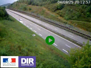 <h2>Webcam au niveau du col de Bois Clair à hauteur de Cluny sur la N79. Vue orientée vers Mâcon</h2>