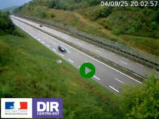 <h2>Webcam au niveau du col de Bois Clair à hauteur de Cluny sur la N79. Vue orientée vers Mâcon</h2>