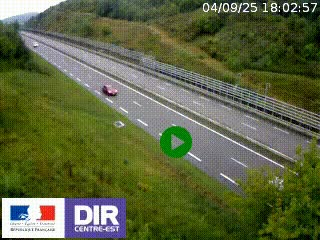 <h2>Webcam au niveau du col de Bois Clair à hauteur de Cluny sur la N79. Vue orientée vers Mâcon</h2>