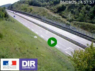<h2>Webcam au niveau du col de Bois Clair à hauteur de Cluny sur la N79. Vue orientée vers Mâcon</h2>