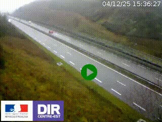 <h2>Webcam au niveau du col de Bois Clair à hauteur de Cluny sur la N79. Vue orientée vers Mâcon</h2>