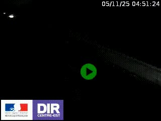 Webcam au niveau du col de Bois Clair à hauteur de Cluny sur la N79. Vue orientée vers Mâcon