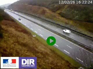 <h2>Webcam au niveau du col de Bois Clair à hauteur de Cluny sur la N79. Vue orientée vers Mâcon</h2>