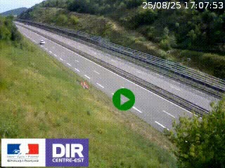 <h2>Webcam au niveau du col de Bois Clair à hauteur de Cluny sur la N79. Vue orientée vers Mâcon</h2>