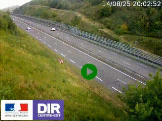 <h2>Webcam au niveau du col de Bois Clair à hauteur de Cluny sur la N79. Vue orientée vers Mâcon</h2>