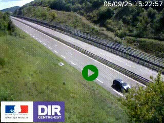 <h2>Webcam au niveau du col de Bois Clair à hauteur de Cluny sur la N79. Vue orientée vers Mâcon</h2>