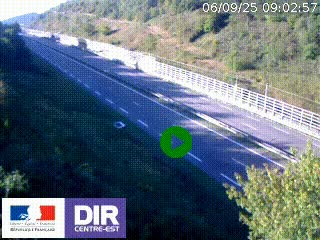 <h2>Webcam au niveau du col de Bois Clair à hauteur de Cluny sur la N79. Vue orientée vers Mâcon</h2>