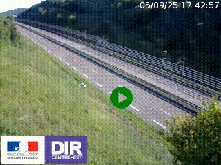 <h2>Webcam au niveau du col de Bois Clair à hauteur de Cluny sur la N79. Vue orientée vers Mâcon</h2>