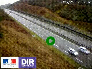 <h2>Webcam au niveau du col de Bois Clair à hauteur de Cluny sur la N79. Vue orientée vers Mâcon</h2>