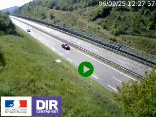 <h2>Webcam au niveau du col de Bois Clair à hauteur de Cluny sur la N79. Vue orientée vers Mâcon</h2>