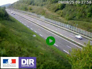 <h2>Webcam au niveau du col de Bois Clair à hauteur de Cluny sur la N79. Vue orientée vers Mâcon</h2>