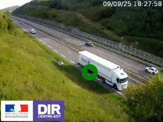 <h2>Webcam au niveau du col de Bois Clair à hauteur de Cluny sur la N79. Vue orientée vers Mâcon</h2>