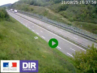 <h2>Webcam au niveau du col de Bois Clair à hauteur de Cluny sur la N79. Vue orientée vers Mâcon</h2>
