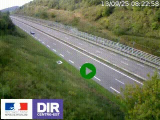 <h2>Webcam au niveau du col de Bois Clair à hauteur de Cluny sur la N79. Vue orientée vers Mâcon</h2>