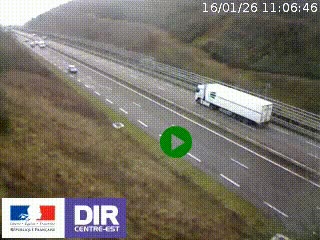 <h2>Webcam au niveau du col de Bois Clair à hauteur de Cluny sur la N79. Vue orientée vers Mâcon</h2>