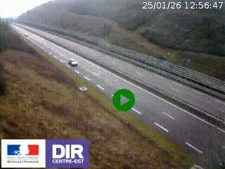 <h2>Webcam au niveau du col de Bois Clair à hauteur de Cluny sur la N79. Vue orientée vers Mâcon</h2>