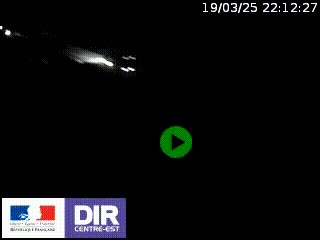 Webcam au niveau du col de Bois Clair à hauteur de Cluny sur la N79. Vue orientée vers Mâcon