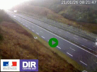 <h2>Webcam au niveau du col de Bois Clair à hauteur de Cluny sur la N79. Vue orientée vers Mâcon</h2>